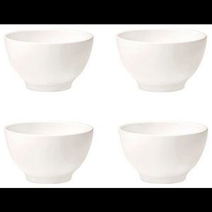 Oxford porcelain pure white bowls set of 4